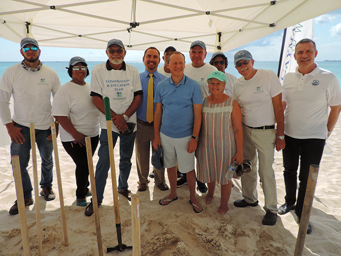 Group picture with the Governor, his wife & the Cayman Turtle Centre's team Group picture with the Governor, his wife & the Cayman Turtle Centre's team